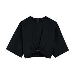 Top , Black - Cotton poplin