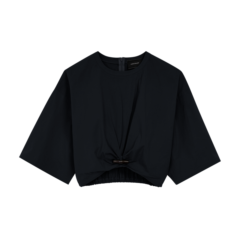 Top , Black - Cotton poplin  - View 1 of  1