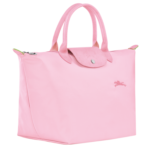 Sac main M Le Pliage Green Toile recycl e Rose Longchamp LU