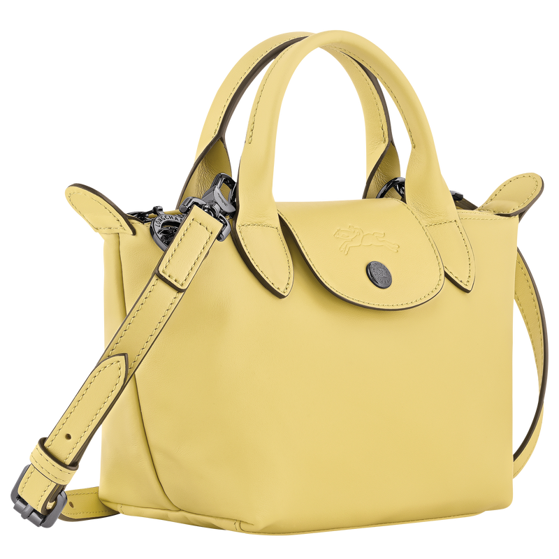 Le Pliage Xtra XS Handbag , Lime - Leather  - View 2 of  5