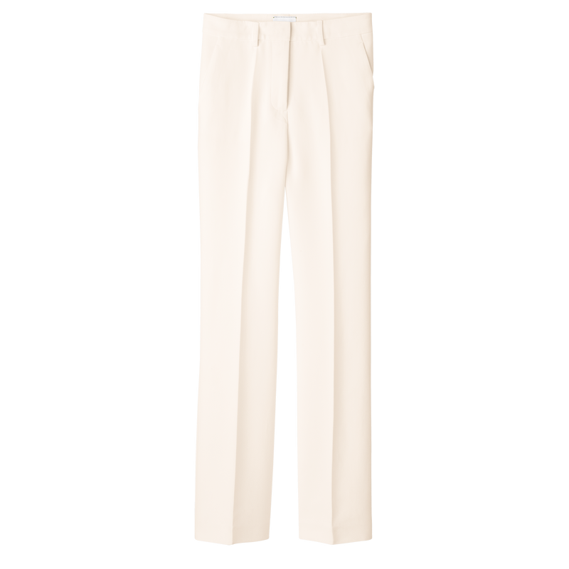 Trousers , Ecru - Crepe  - View 1 of 3
