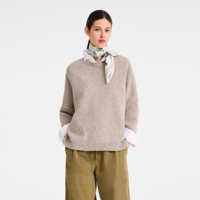 For&ecirc;t Longchamp Silk scarf 90 , Lichen - Silk