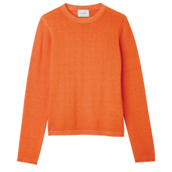 毛衣 , 橙色 - 針織