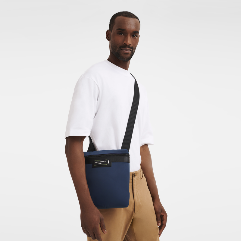 Le Pliage Energy S Crossbody bag , Navy - Recycled canvas  - View 2 of  4