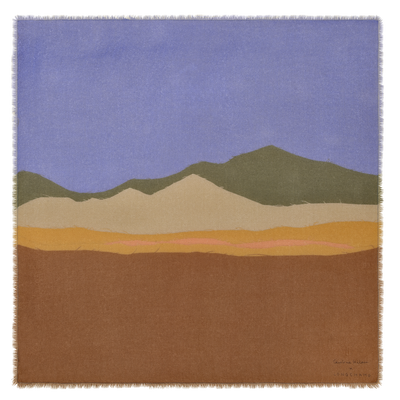 Caroline H&eacute;lain x Longchamp Stole , Cognac - Silk