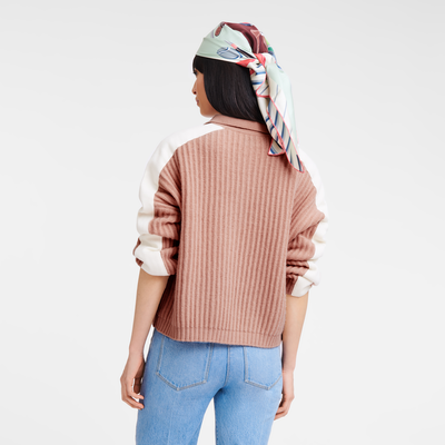 null Jersey con cuello tipo polo, Carne