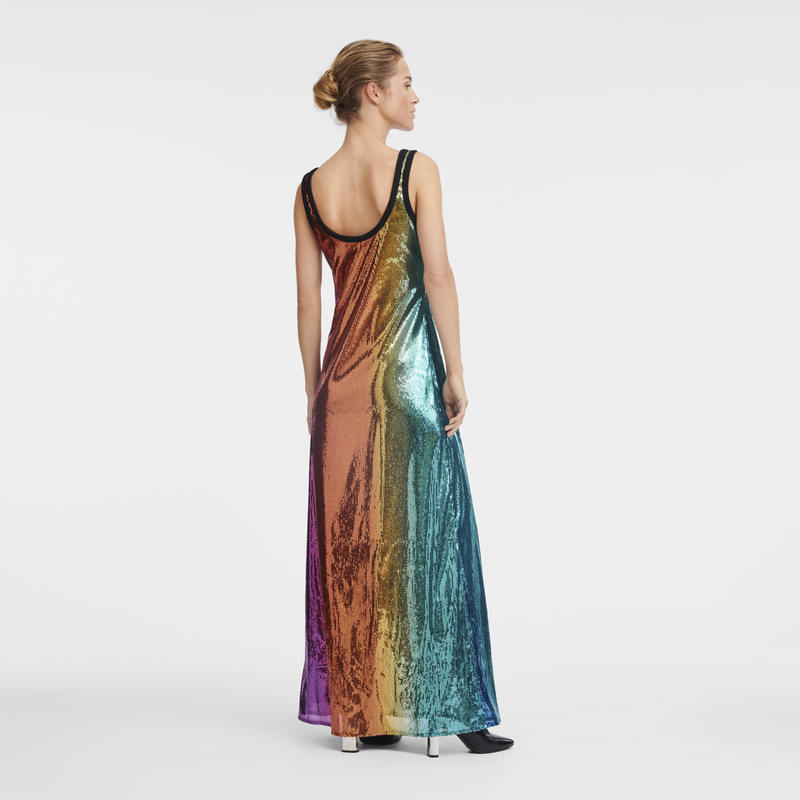 Long dress , Multicolor - Sequin  - View 6 of 8