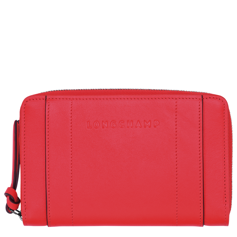 Longchamp 3D Wallet Red Leather (L3622HCV545) Longchamp GB