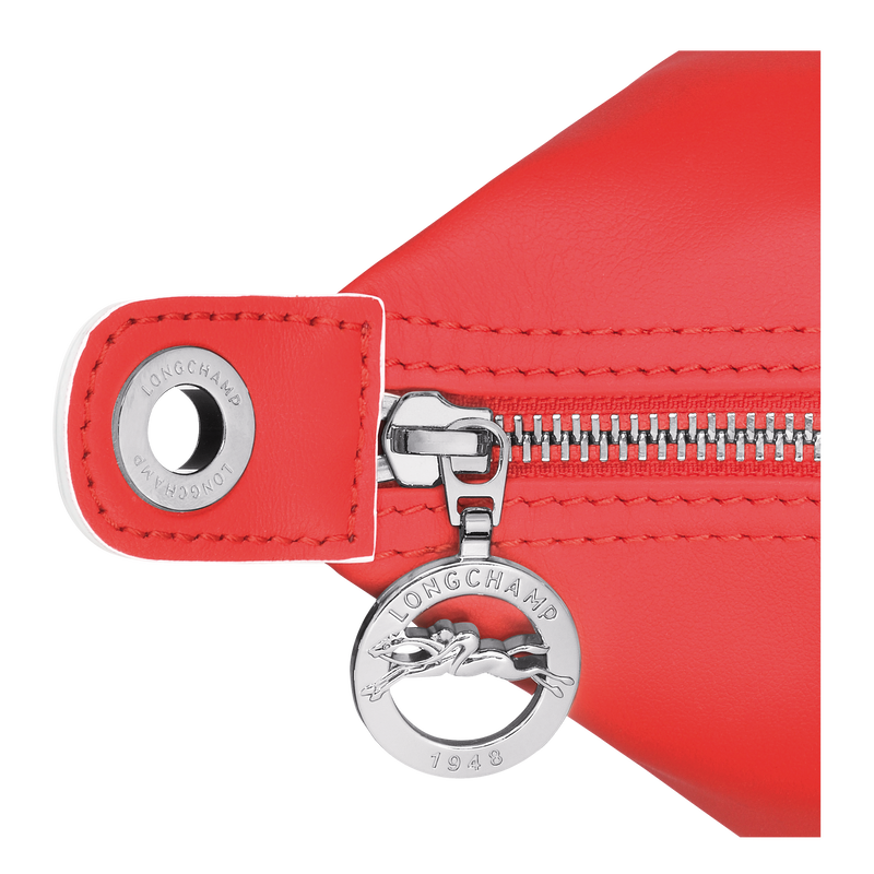 Handtasche S Le Pliage Xtra , Leder - Rot  - Ansicht 6 von 6