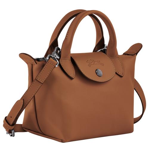 Le Pliage Xtra XS Handbag , Cognac - Leather - View 3 of 6