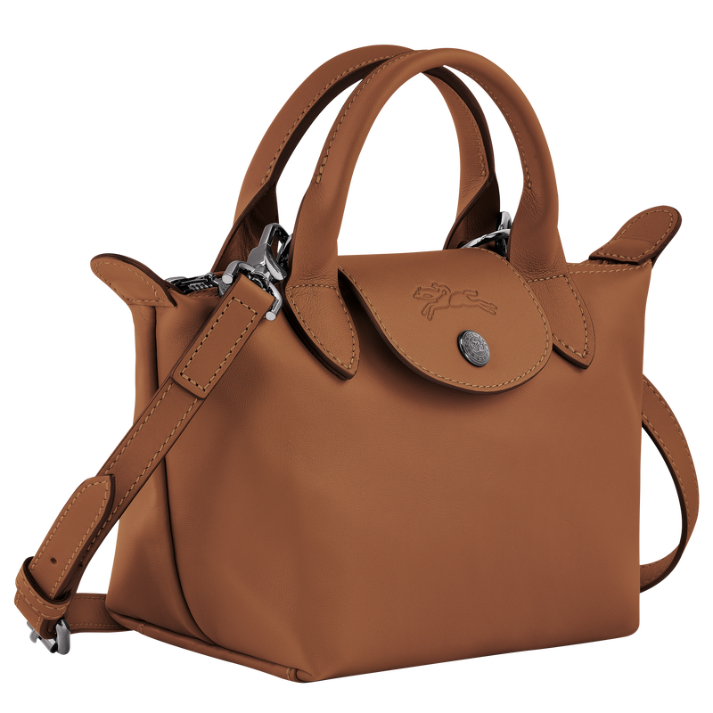 Le Pliage Xtra XS Handbag , Cognac - Leather  - View 3 of 6