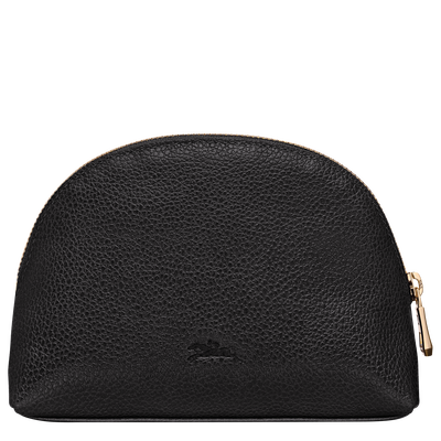 Pochette Le Foulonn&eacute; , Cuir - Noir