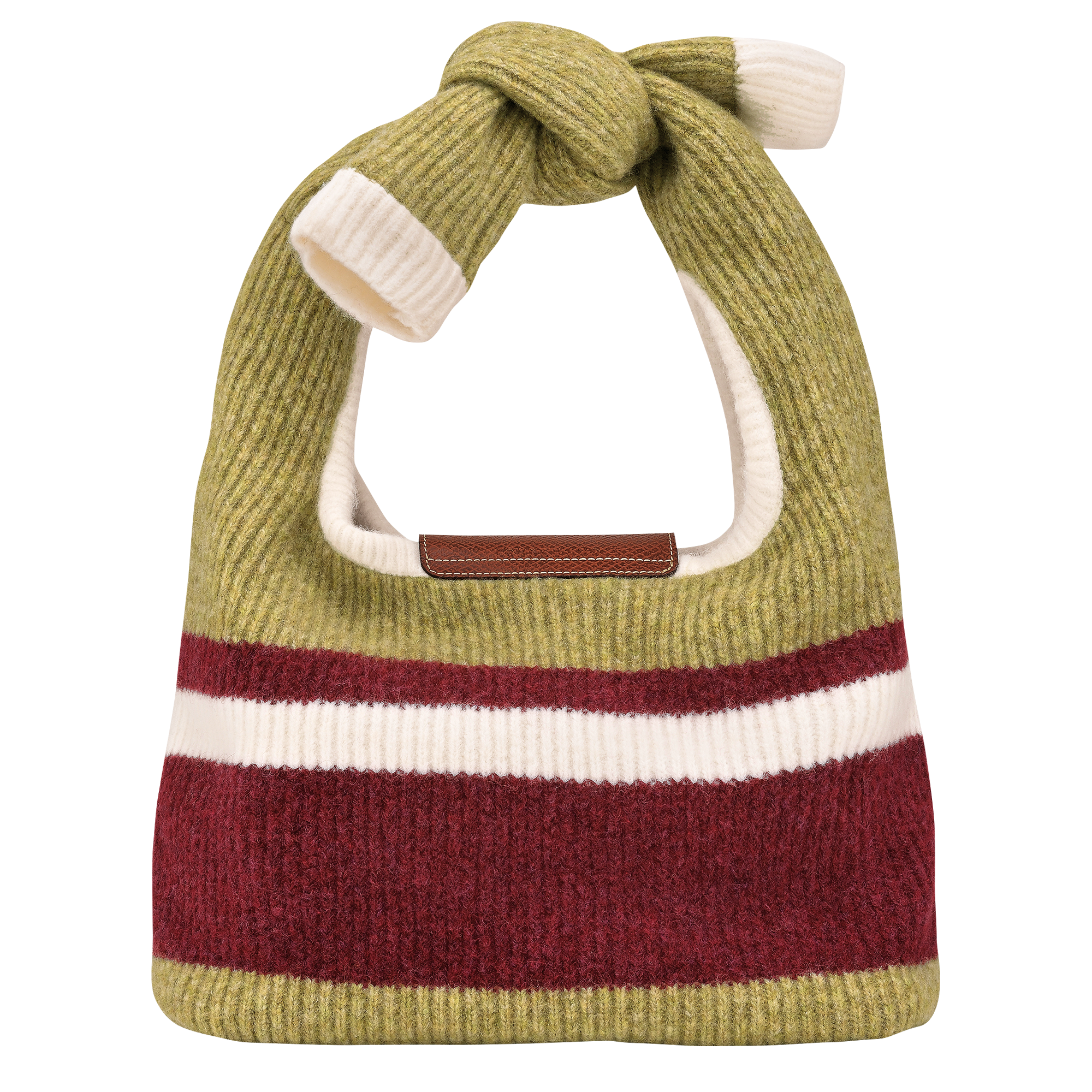 Le Pliage Collection Schultertasche M, Pistazie/Bordeaux