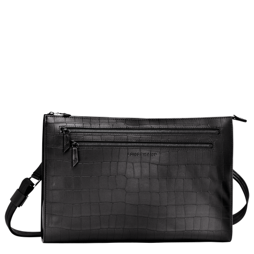 Crossbody bag L Croco Block Black (L1017945001) | Longchamp US