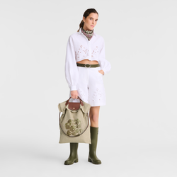 Le Pliage Collection XL Artichoke bag , Artichoke - Canvas