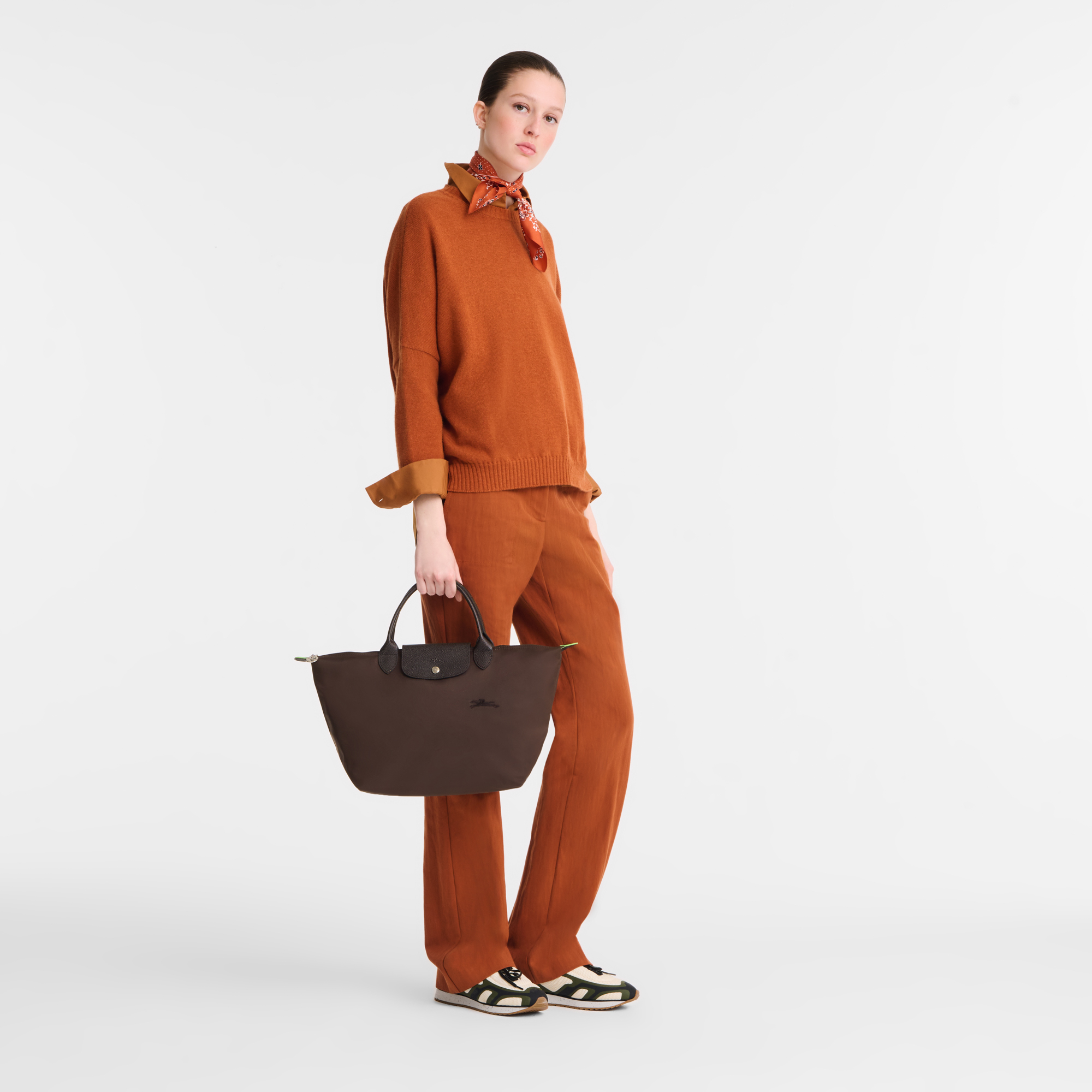 Le Pliage Green Borsa con manico M,  Moka