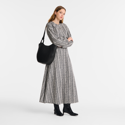Le Foulonné L Hobo bag , Black - Leather