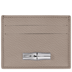 Le Roseau Card holder , Clay - Leather