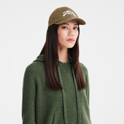 Solid cap , Artichoke - Cotton blend