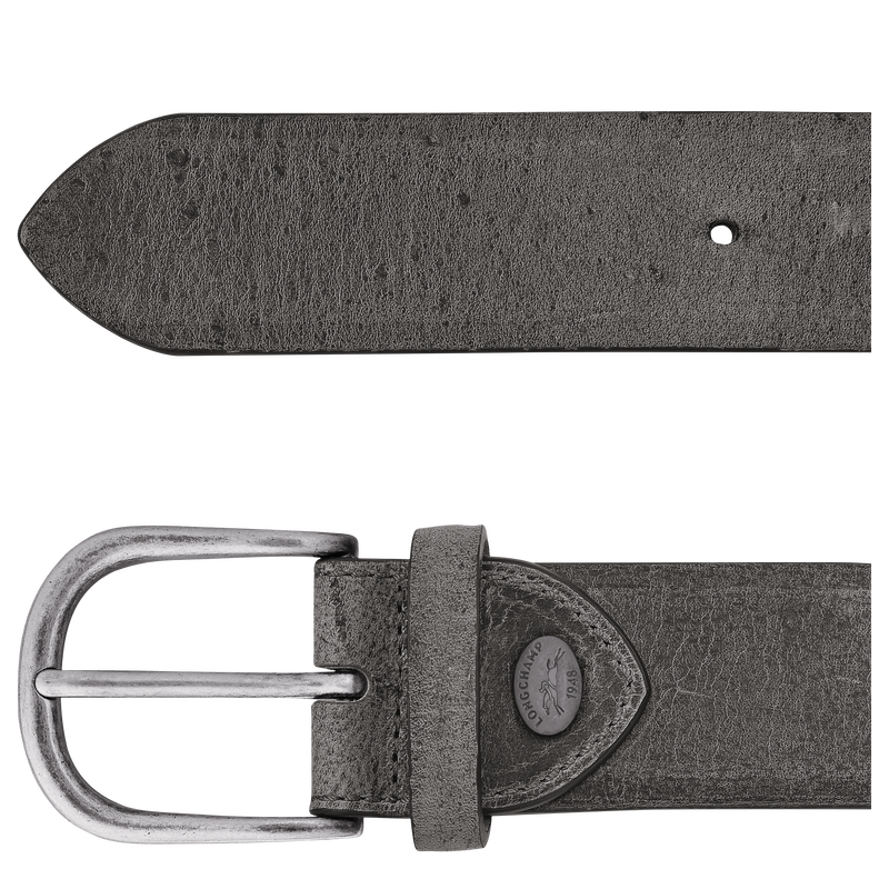 Ceinture homme , Cuir - Graphite  - Vue 2 de 2