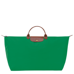 Le Pliage Original M Travel bag , Green - Recycled canvas