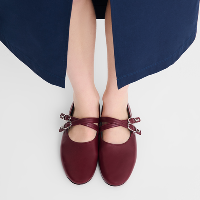 Le Foulonné Ballerinas, Pomegranate