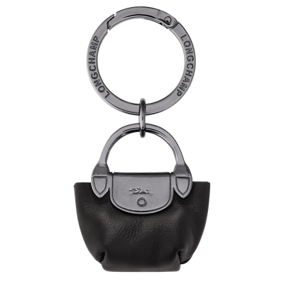 Porte cles Le Pliage Xtra Cuir Noir Longchamp CA