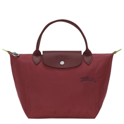 Le Pliage Green S Handbag , Pomegranate - Recycled canvas