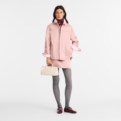 Handtasche M Daylong , Leder - Ecru