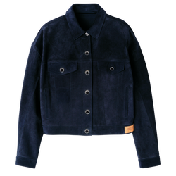 Chaqueta , Cuero - Azul Marino