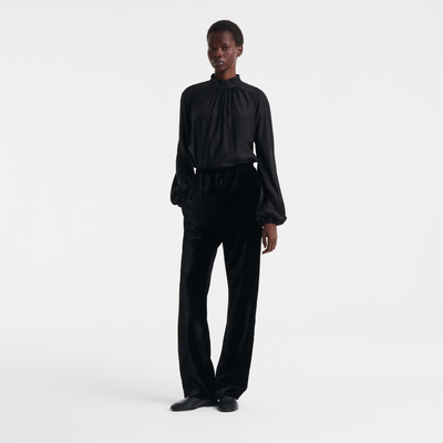 Pantalon , Velours - Noir