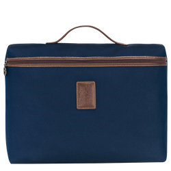 Boxford S Briefcase , Blue - Recycled canvas