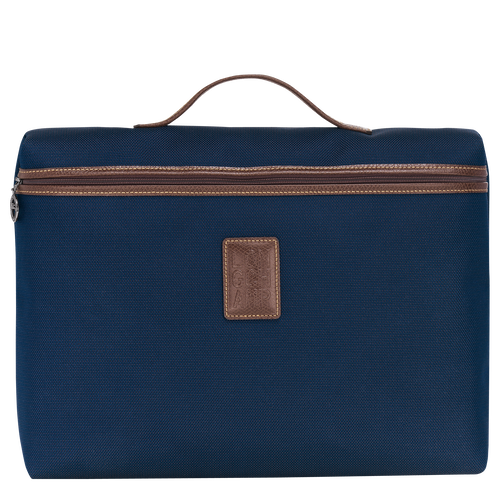 Boxford S Briefcase , Blue - Recycled canvas - View 1 of 4