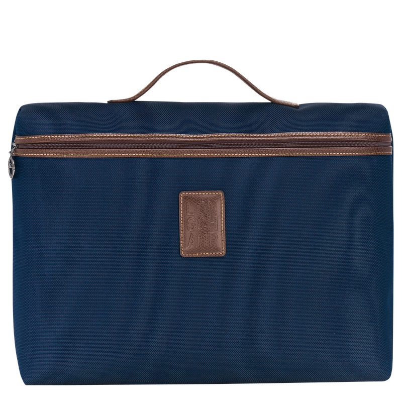 Boxford S Briefcase , Blue - Recycled canvas  - View 1 of  4