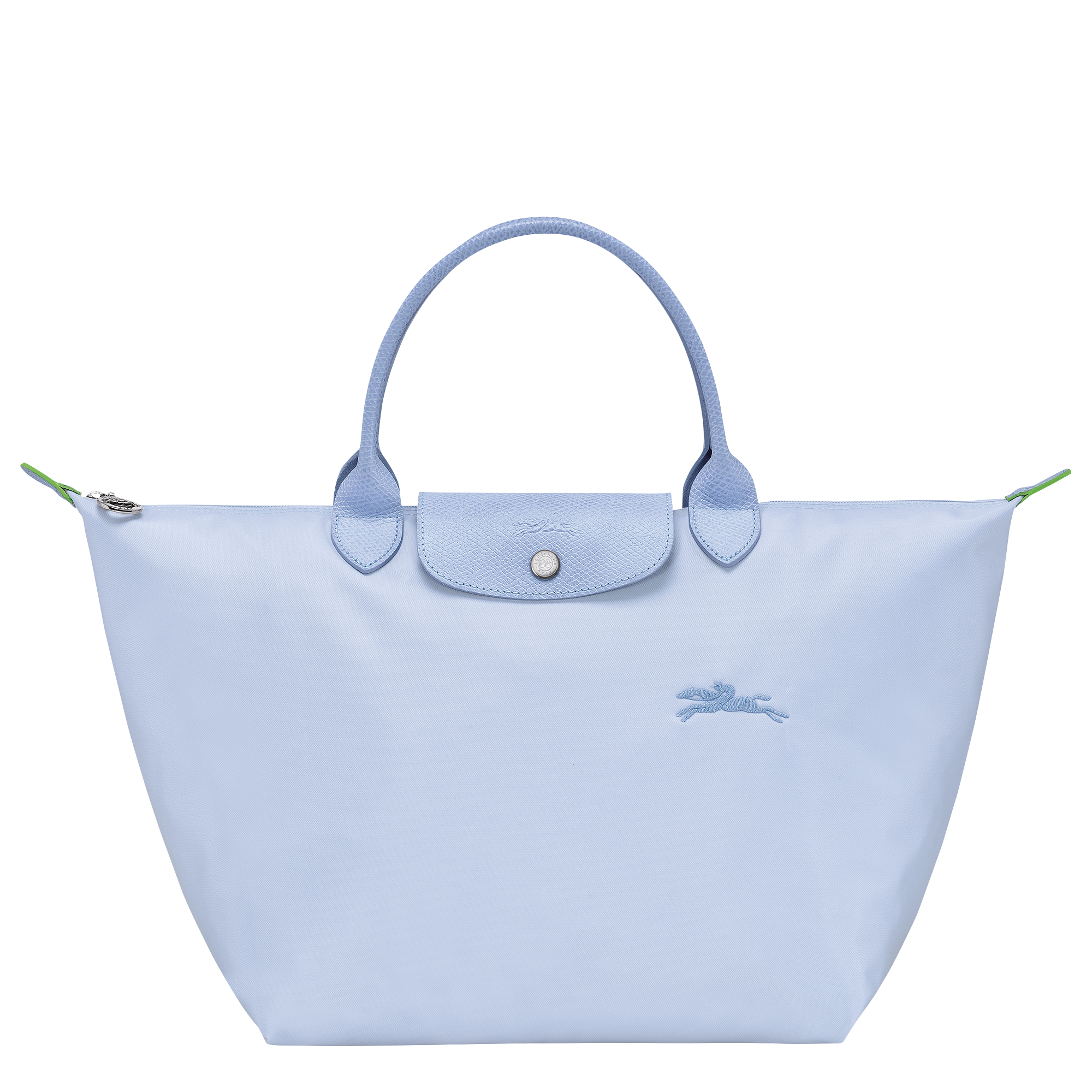 Le Pliage Green Handbag M, Sky Blue