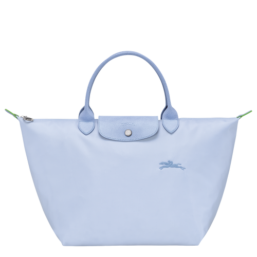 Le Pliage Green M Handbag , Sky Blue - Recycled canvas - View 1 of  6