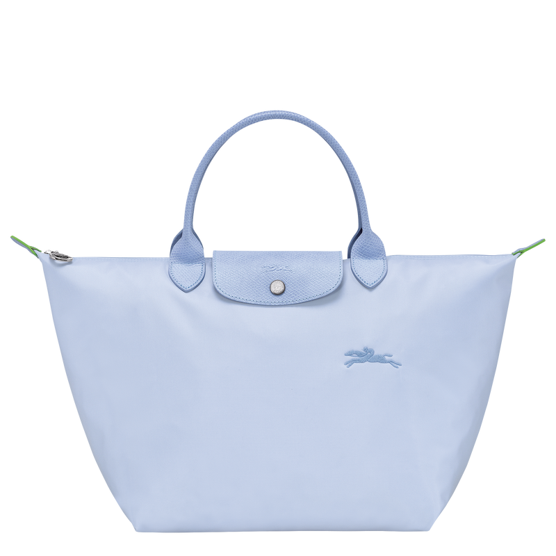 Le Pliage Green M Handbag , Sky Blue - Recycled canvas  - View 1 of 6