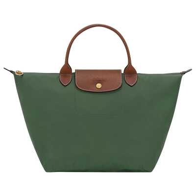 Le Pliage Original 手提包 M , 英式綠色 - 再生帆布