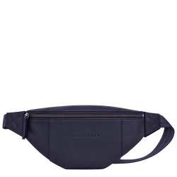 Sac banane S Longchamp 3D , Cuir - Myrtille