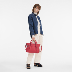 Longchamp 3D Bolso con asa superior L , Cuero - Rojo