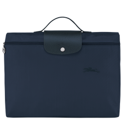 Le Pliage Green S Briefcase , Navy - Recycled canvas