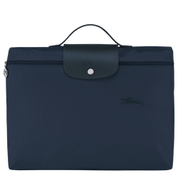 Le Pliage Green S Briefcase , Navy - Recycled canvas