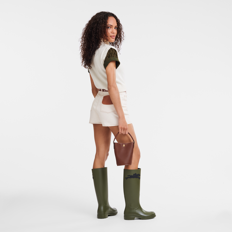Épure XS Crossbody bag , Brown - Leather  - View 2 of 5