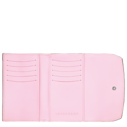 Roseau Wallet , Pink - Leather