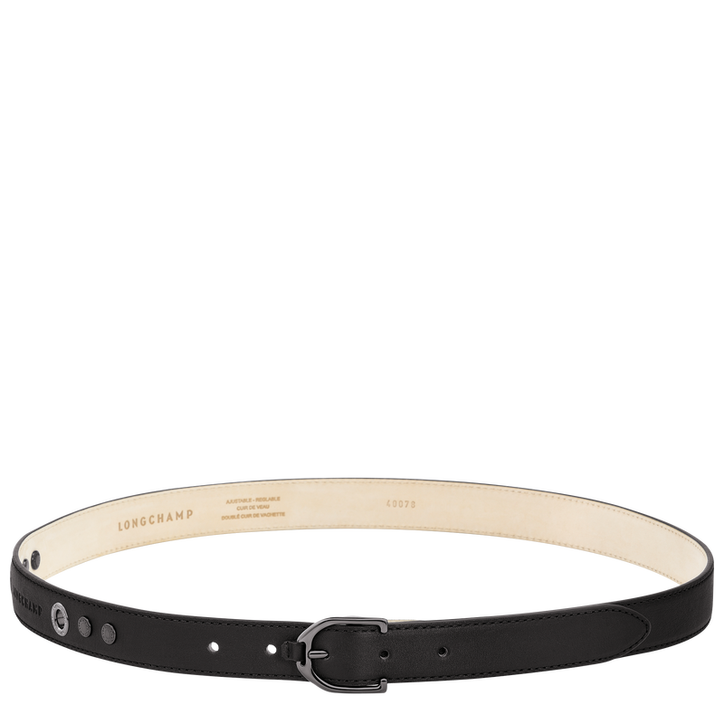 Longchamp 3D Ladies' belt , Black - Leather  - View 1 of  2