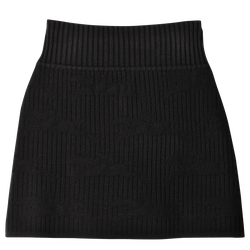 Skirt , Black - Knit