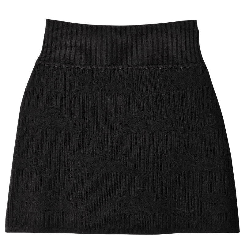 Skirt , Black - Knit  - View 1 of  2