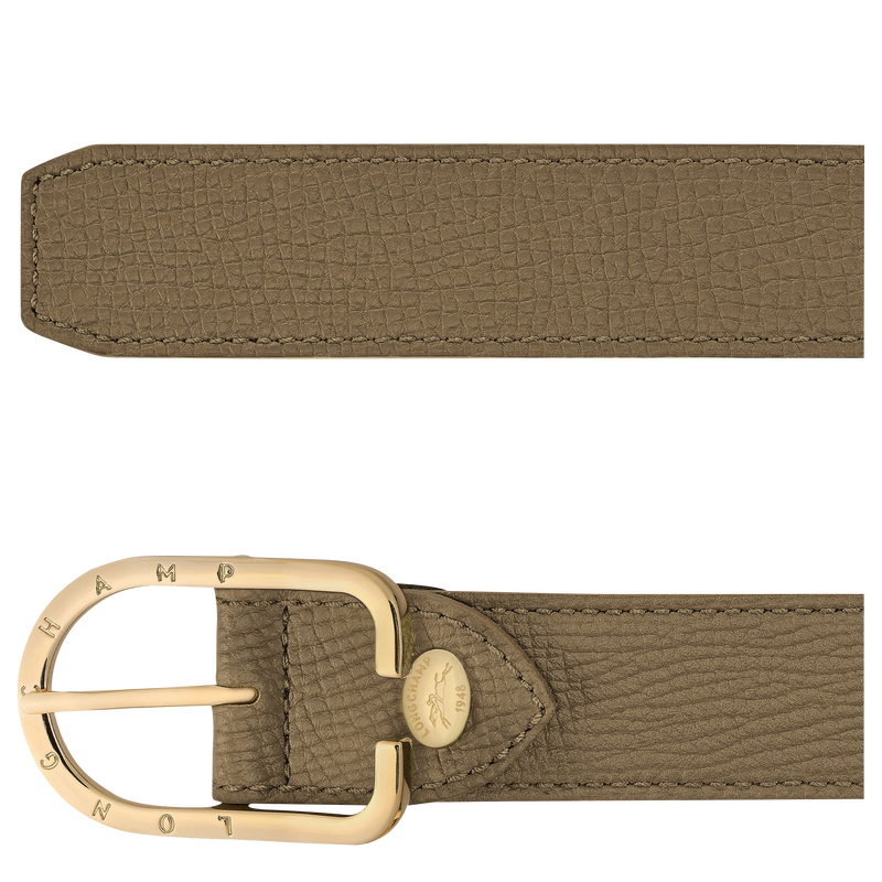 Ceinture femme Archive , Cuir - Olive  - Vue 2 de 2