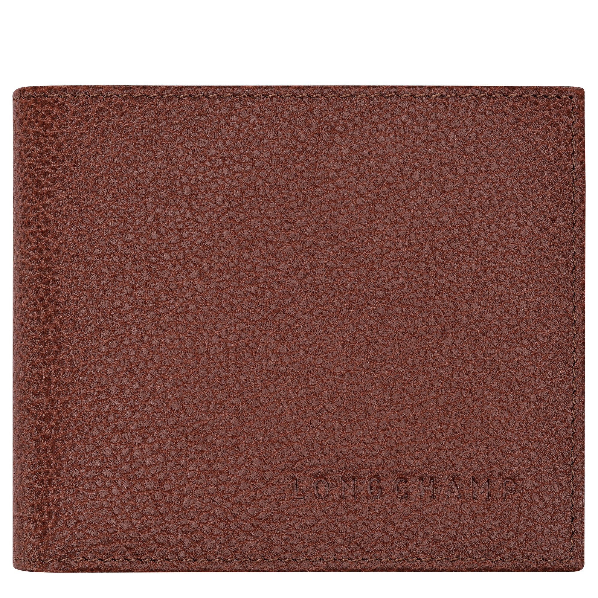 Le Foulonné Wallet Coffee - Leather | Longchamp US