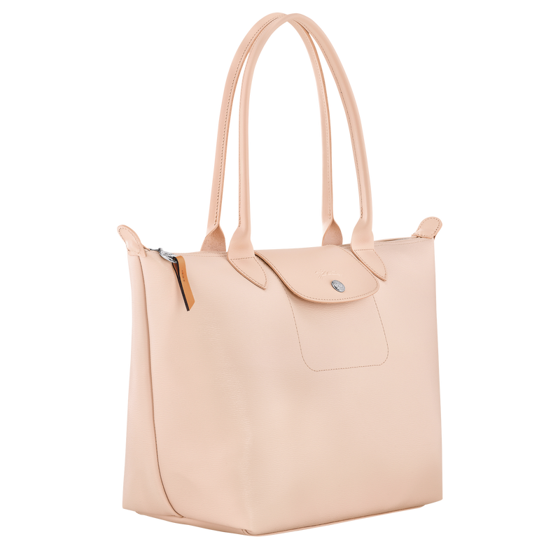 Le Pliage City M Tote bag , Nude - Canvas  - View 3 of  5